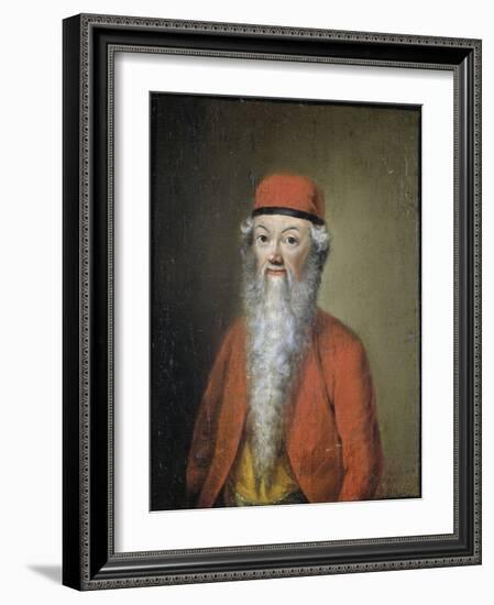 Portrait of Jean Etienne Liotard at Approximately 54 Years of Age-Jean-Etienne Liotard-Framed Art Print