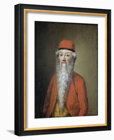 Portrait of Jean Etienne Liotard at Approximately 54 Years of Age-Jean-Etienne Liotard-Framed Art Print