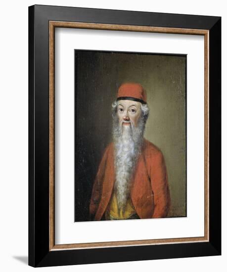 Portrait of Jean Etienne Liotard at Approximately 54 Years of Age-Jean-Etienne Liotard-Framed Premium Giclee Print