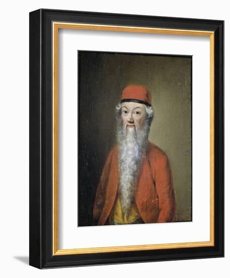 Portrait of Jean Etienne Liotard at Approximately 54 Years of Age-Jean-Etienne Liotard-Framed Premium Giclee Print