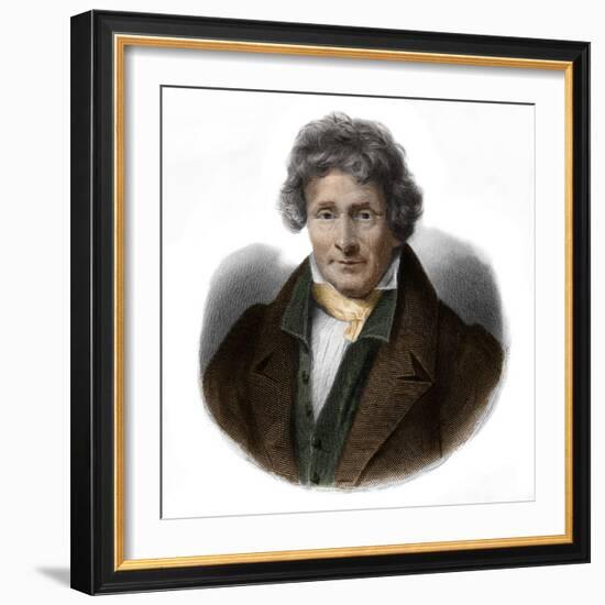 Portrait of Jean Francois Le Breton (1762-1838) painter and physicist-French School-Framed Giclee Print