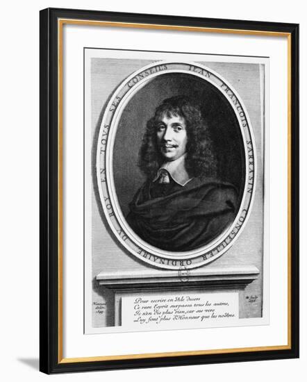 Portrait of Jean-François Sarasin-Robert Nanteuil-Framed Giclee Print