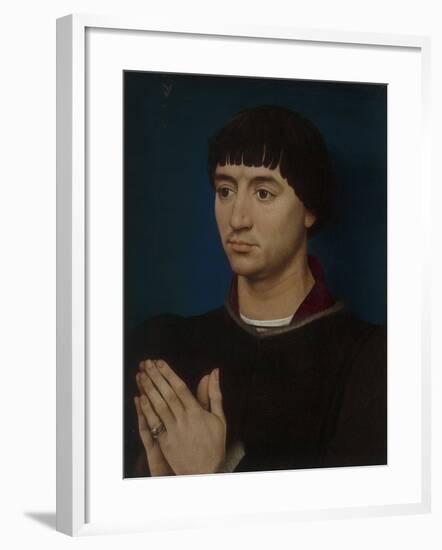 Portrait of Jean Gros, 1460-64-Rogier van der Weyden-Framed Giclee Print