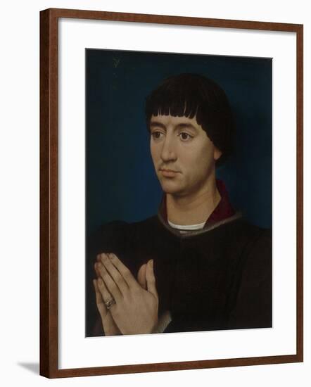 Portrait of Jean Gros, 1460-64-Rogier van der Weyden-Framed Giclee Print