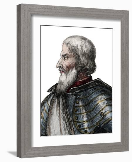 Portrait of Jean II Le Maingre (Le Meingre) (1366-1421), called Boucicaut, marshal of France-French School-Framed Giclee Print