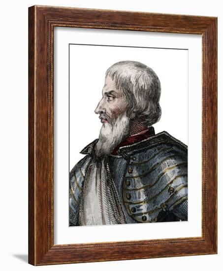 Portrait of Jean II Le Maingre (Le Meingre) (1366-1421), called Boucicaut, marshal of France-French School-Framed Giclee Print