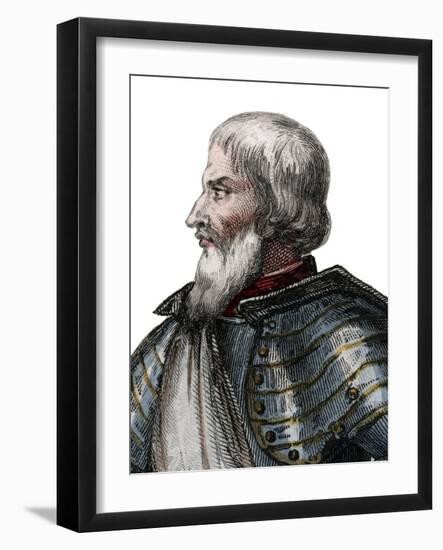 Portrait of Jean II Le Maingre (Le Meingre) (1366-1421), called Boucicaut, marshal of France-French School-Framed Giclee Print