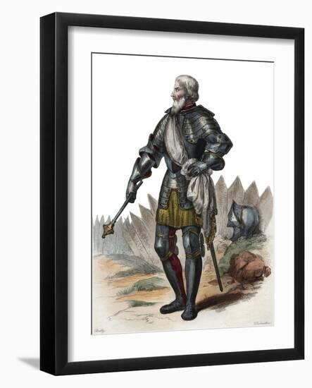 Portrait of Jean II Le Maingre (Le Meingre) (1366-1421), called Boucicaut, marshal of France-French School-Framed Giclee Print