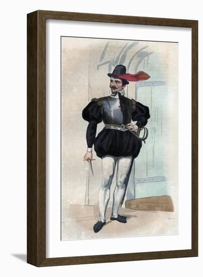 Portrait of Jean Leclerc, called Bussy Leclerc (d1635)-French School-Framed Giclee Print