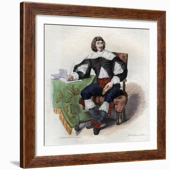 Portrait of Jean Louis Guez de Balzac (1597-1654), French author-French School-Framed Giclee Print