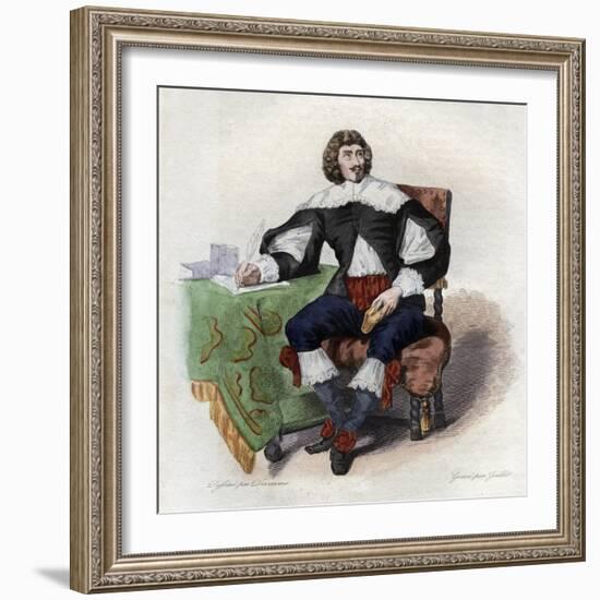 Portrait of Jean Louis Guez de Balzac (1597-1654), French author-French School-Framed Giclee Print