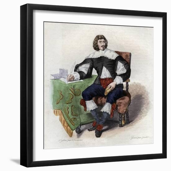 Portrait of Jean Louis Guez de Balzac (1597-1654), French author-French School-Framed Giclee Print