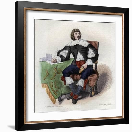 Portrait of Jean Louis Guez de Balzac (1597-1654), French author-French School-Framed Giclee Print