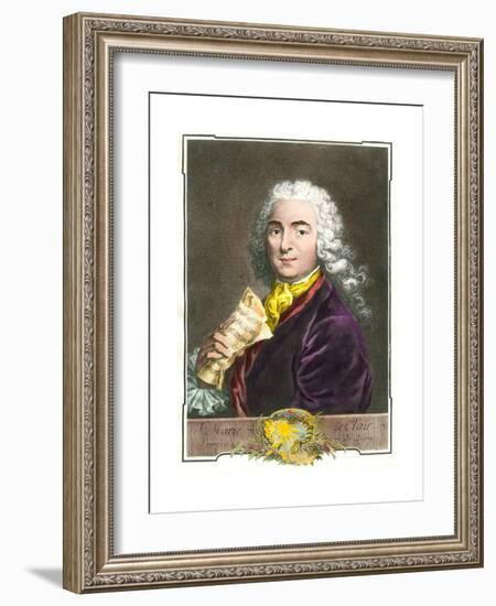 Portrait of Jean-Marie Leclair (1697-1764)-null-Framed Giclee Print