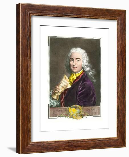 Portrait of Jean-Marie Leclair (1697-1764)-null-Framed Giclee Print