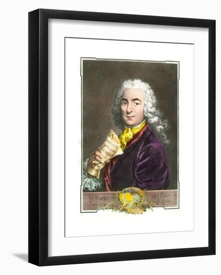 Portrait of Jean-Marie Leclair (1697-1764)-null-Framed Giclee Print