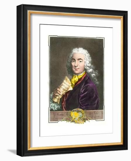 Portrait of Jean-Marie Leclair (1697-1764)-null-Framed Giclee Print