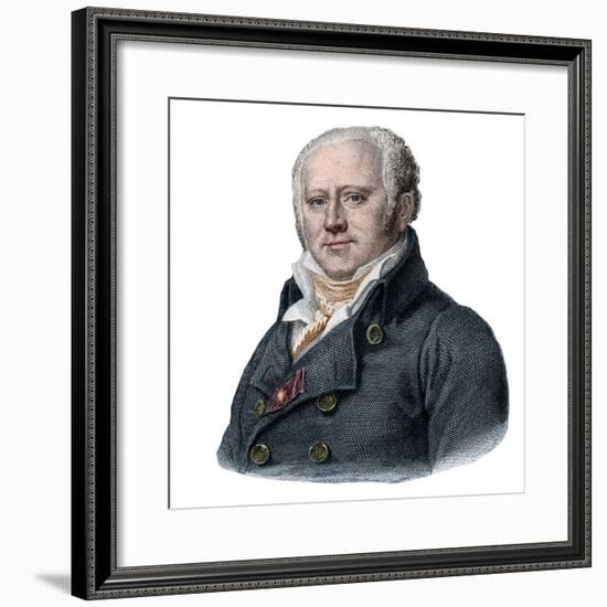 Portrait of Jean Nicolas Corvisart (1755-1821), french physician-French School-Framed Giclee Print