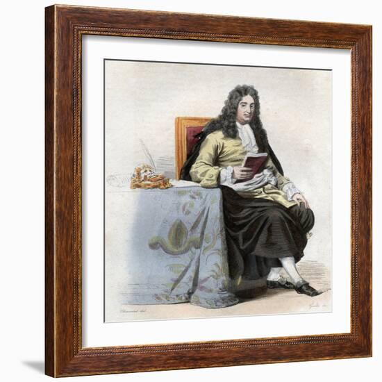 Portrait of Jean Racine (1639-1699), French dramatist-French School-Framed Giclee Print