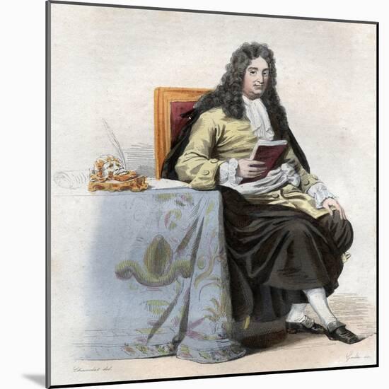 Portrait of Jean Racine (1639-1699), French dramatist-French School-Mounted Giclee Print