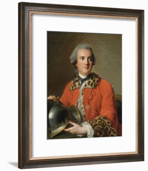 Portrait Of Jean Victor De Rochechouart, 1756-Jean-Marc Nattier-Framed Premium Giclee Print