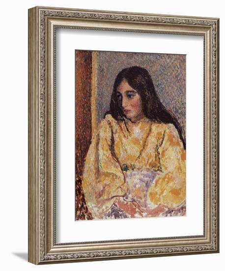 Portrait of Jeanne, C.1893-Camille Pissarro-Framed Giclee Print