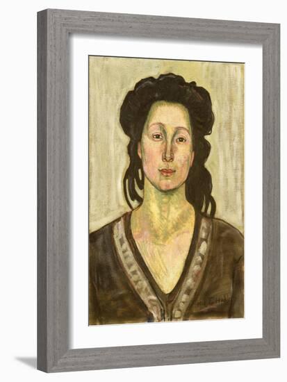 Portrait of Jeanne Cerani, 1910-Ferdinand Hodler-Framed Giclee Print