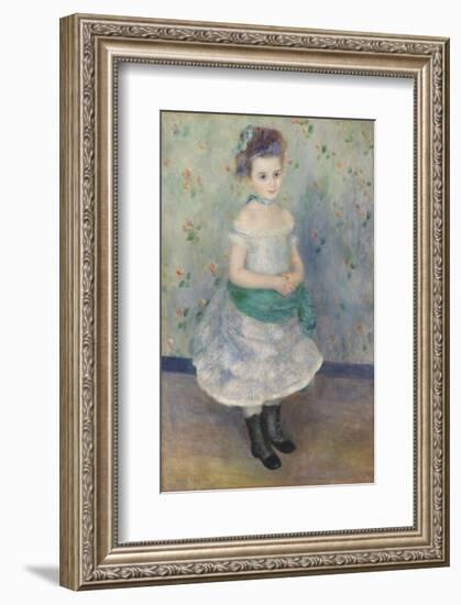 Portrait of Jeanne Durand-Ruel (Portrait de Mlle. J.), 1876-Pierre-Auguste Renoir-Framed Art Print