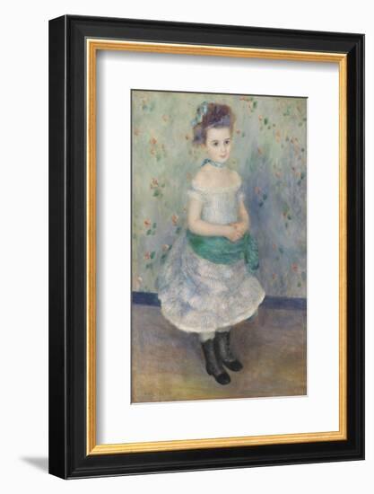 Portrait of Jeanne Durand-Ruel (Portrait de Mlle. J.), 1876-Pierre-Auguste Renoir-Framed Art Print