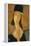 Portrait of Jeanne Hebuterne in a Large Hat-Amedeo Modigliani-Framed Premier Image Canvas