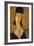 Portrait of Jeanne Hebuterne in a Large Hat-Amedeo Modigliani-Framed Giclee Print