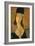 Portrait of Jeanne Hebuterne in a Large Hat-Amedeo Modigliani-Framed Giclee Print