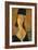 Portrait of Jeanne Hebuterne in a Large Hat-Amedeo Modigliani-Framed Giclee Print