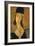 Portrait of Jeanne Hebuterne in a Large Hat-Amedeo Modigliani-Framed Giclee Print