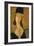 Portrait of Jeanne Hebuterne in a Large Hat-Amedeo Modigliani-Framed Giclee Print