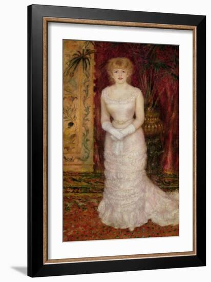 Portrait of Jeanne Samary (1857-90) 1878-Pierre-Auguste Renoir-Framed Giclee Print