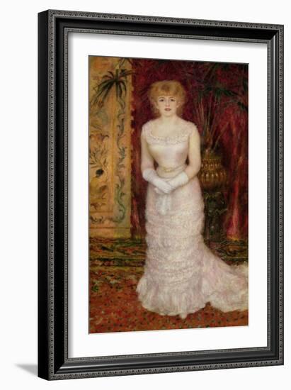 Portrait of Jeanne Samary (1857-90) 1878-Pierre-Auguste Renoir-Framed Giclee Print