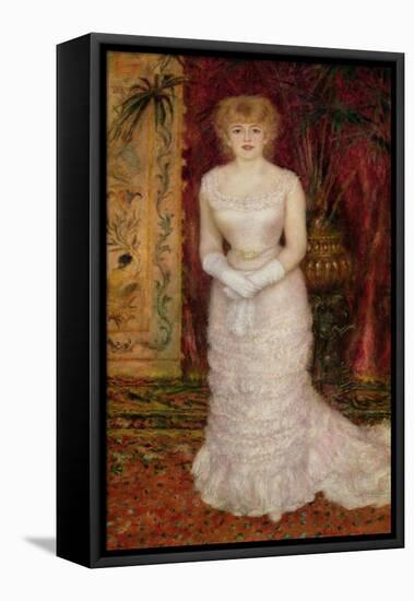 Portrait of Jeanne Samary (1857-90) 1878-Pierre-Auguste Renoir-Framed Premier Image Canvas