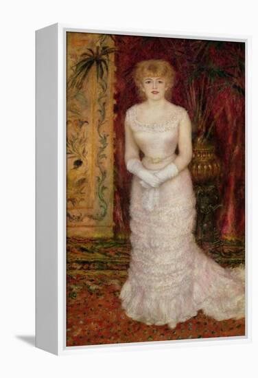 Portrait of Jeanne Samary (1857-90) 1878-Pierre-Auguste Renoir-Framed Premier Image Canvas