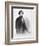 Portrait of Jefferson Davis-Mathew Brady-Framed Giclee Print