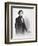 Portrait of Jefferson Davis-Mathew Brady-Framed Giclee Print