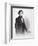 Portrait of Jefferson Davis-Mathew Brady-Framed Giclee Print