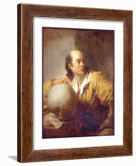 Portrait of Jerome Lalande (1732-1807) (Joseph Jerome Lefrancois De Lalande) - Peinture De Jean Hon-Jean-Honore Fragonard-Framed Giclee Print