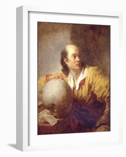 Portrait of Jérôme Lalande (1732-180)-Jean-Honoré Fragonard-Framed Giclee Print