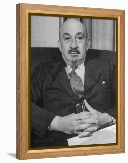 Portrait of Jewish Rabbi, Religious Leader, and Future President of Israel Dr. Chaim Weizmann-Bernard Hoffman-Framed Premier Image Canvas