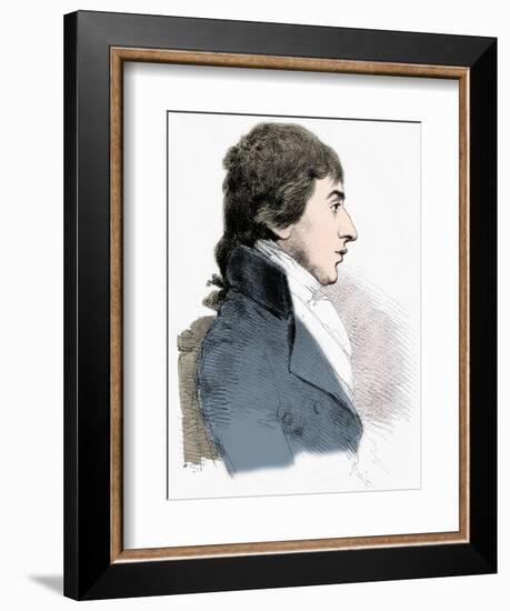 'Portrait of JMW Turner', c1827 (1904)-Charles Turner-Framed Premium Giclee Print