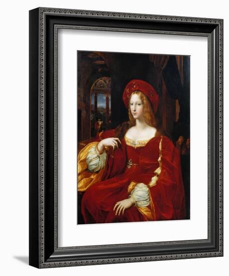 Portrait of Joan of Aragon-Raphael-Framed Giclee Print