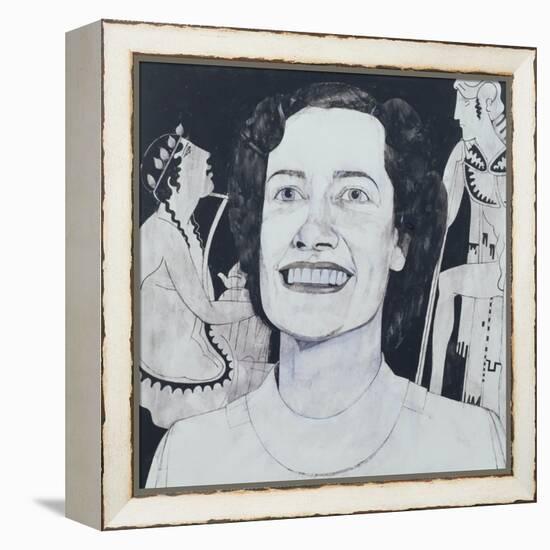 Portrait of Joan Sutherland, illustration for 'The Sunday Times', 1970s-Barry Fantoni-Framed Premier Image Canvas