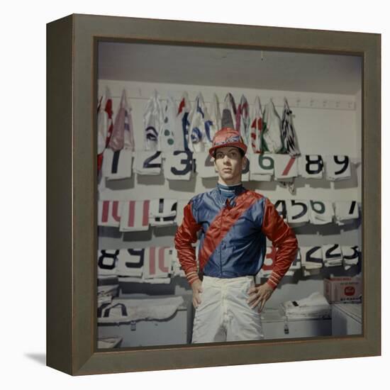 Portrait of Jockey Bill Willie Hartack Jr. 1955-Eliot Elisofon-Framed Premier Image Canvas