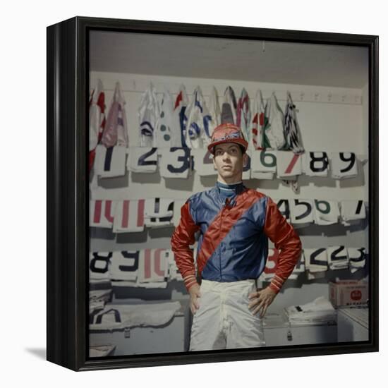 Portrait of Jockey Bill Willie Hartack Jr. 1955-Eliot Elisofon-Framed Premier Image Canvas